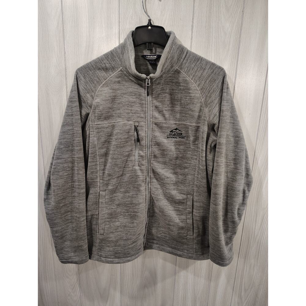 Landway Outerwear Glacier National Park Fleece Jacket Gray Size M Outdoors